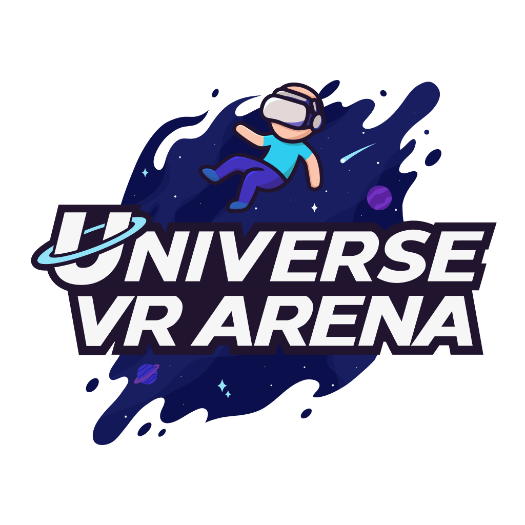 Universe VR Arena — jogador com óculos VR a flutuar no espaço